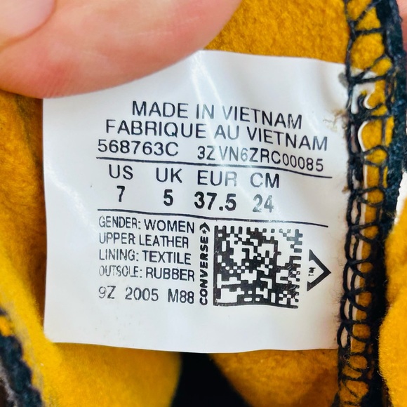 Converse Winter Lugged Hi Gore-TEX Black Leather Boots sz 7 - Picture 7 of 10